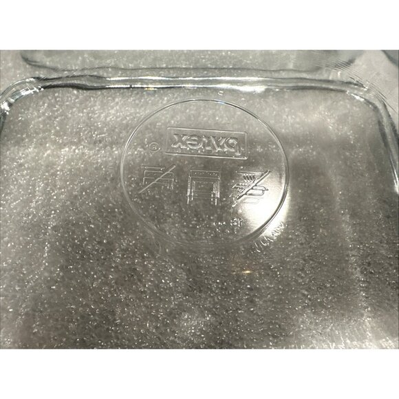 Set Lot of 5 Pyrex Clear Blue Tint Baking Dishes 3 Different Sizes Made In USA - Picture 7 of 10